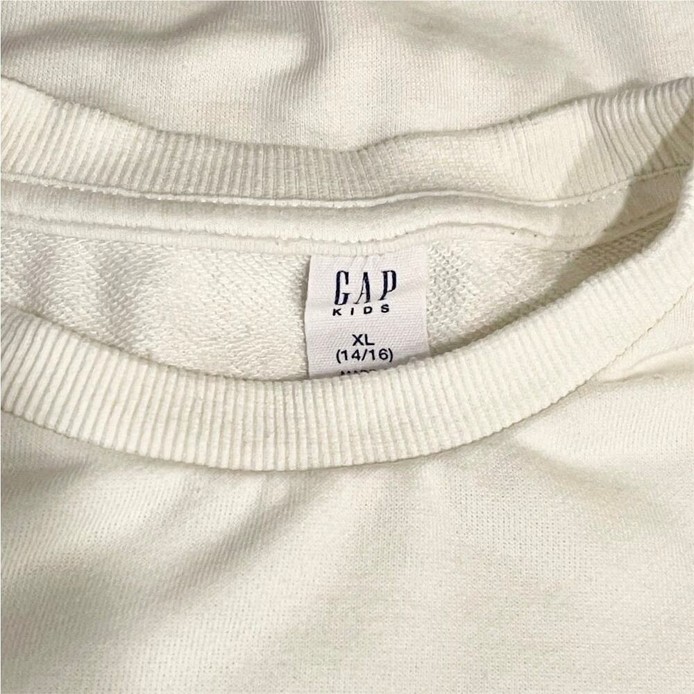 GAP Kids Striped Knit Sweater White/Black Girls Long Sleeve Size XL 14-16 - Picture 4 of 6